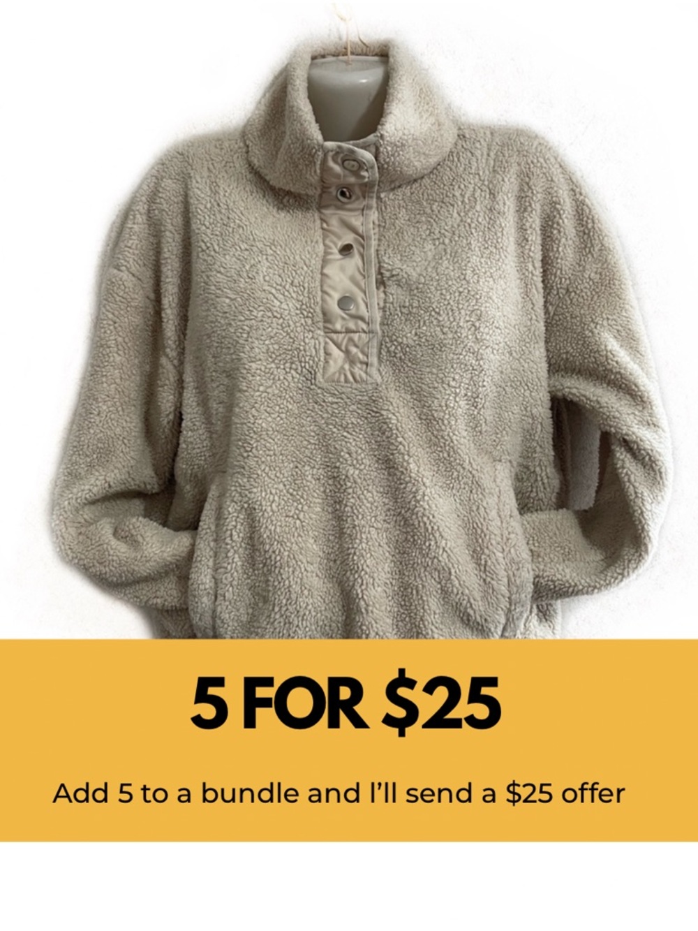 Forever 21. High neck, teddy top.
CLEARANCE 5 for $25